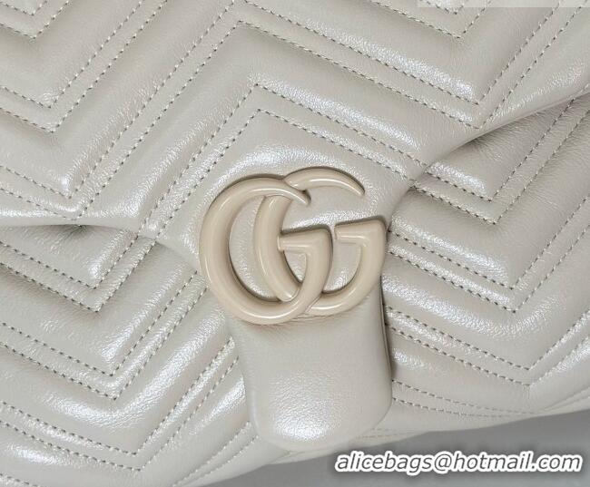 Classic Specials Gucci GG Marmont Leather medium shoulder bag 850676 Ivory White 2026