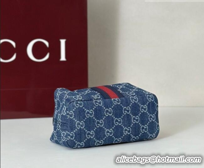 Buy Inexpensive Gucci Vanity mini bag in GG Denim 861775 Blue 2026