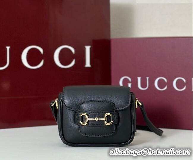 Affordable Price Gucci Horsebit 1955 Leather Micro Bag 851620 Black 2026