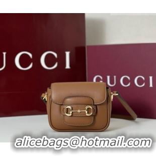 Reasonable Price Gucci Horsebit 1955 Leather Micro Bag 851620 Brown 2026