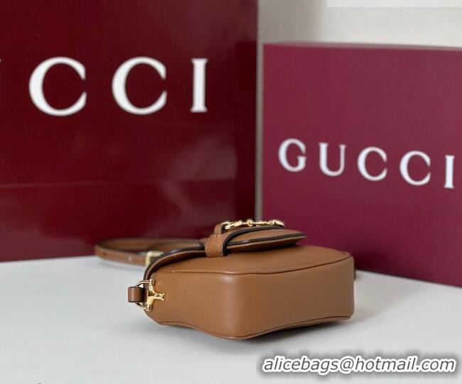 Reasonable Price Gucci Horsebit 1955 Leather Micro Bag 851620 Brown 2026