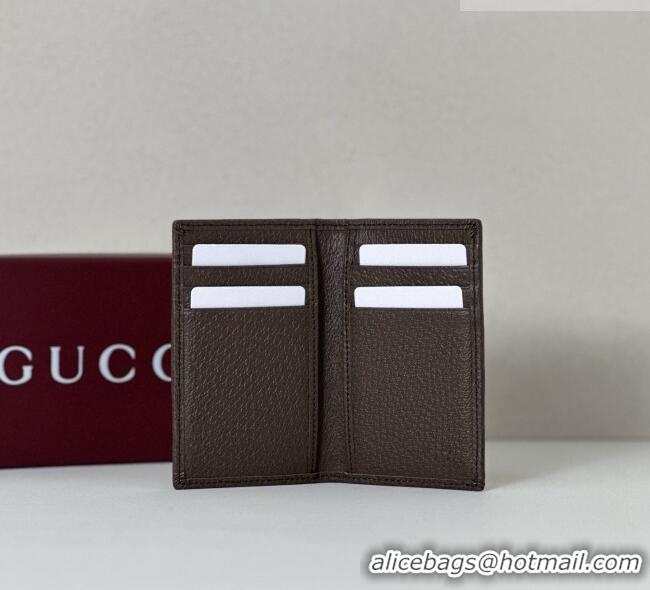 Famous Brand Gucci Long Card Case in GG Canvas 834691 Beige/Brown 2026