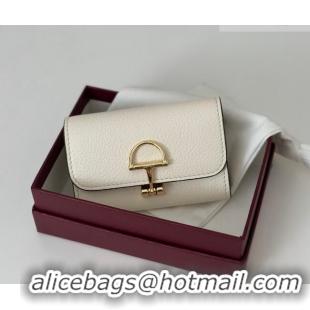 Best Quality Gucci Softbit Leather card case with Half Horsebit 828148 White 2026