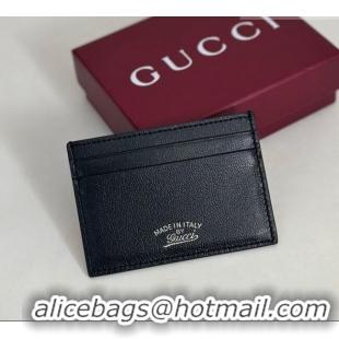 Best Price Gucci Lira card case in Grainy Leather 867316 Black 2026