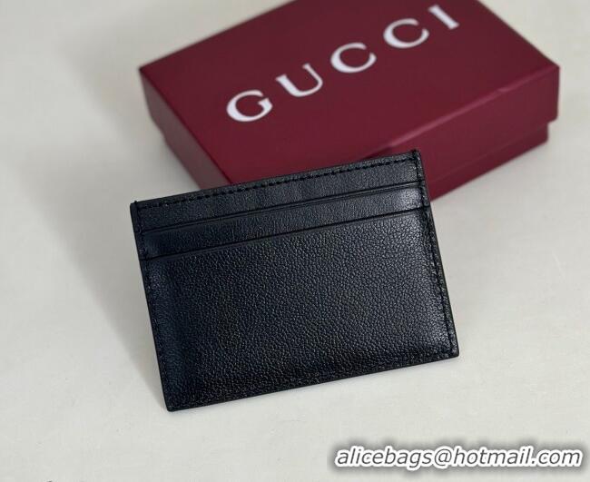 Best Price Gucci Lira card case in Grainy Leather 867316 Black 2026