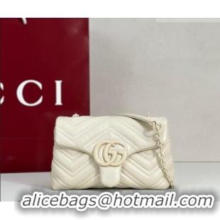 Buy Cheap Gucci GG Marmont Leather mini shoulder bag 856368 White 2026