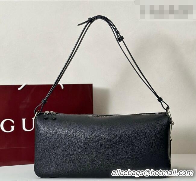 Promotional Gucci Men's Half Horsebit crossbody bag in Leather 862810 Black 2026
