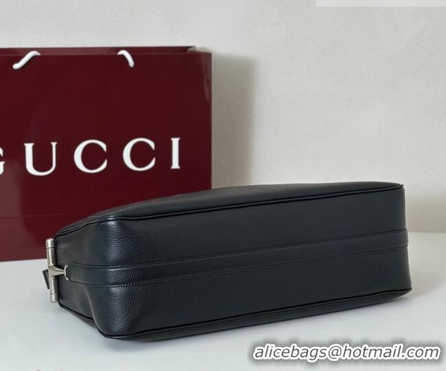 Promotional Gucci Men's Half Horsebit crossbody bag in Leather 862810 Black 2026