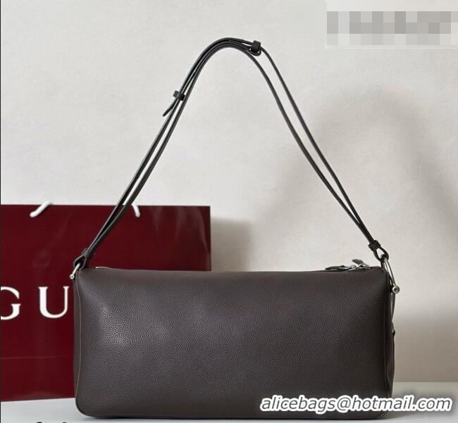 Best Price Gucci Men's Half Horsebit crossbody bag in Leather 862810 Brown 2026