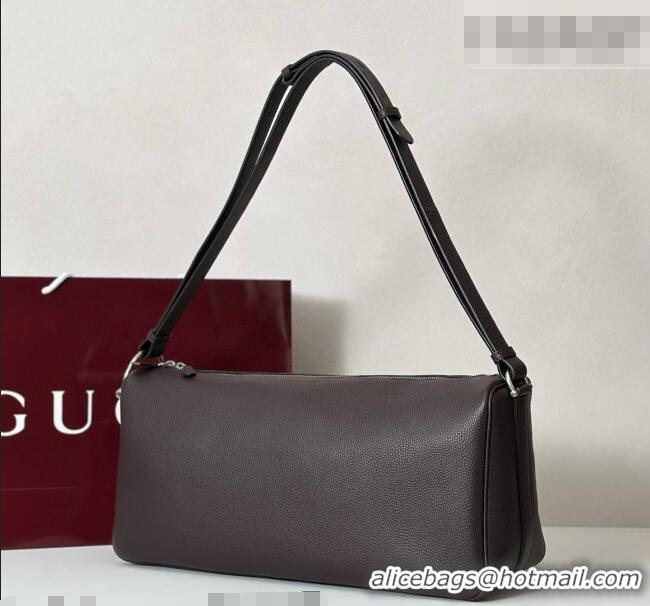 Best Price Gucci Men's Half Horsebit crossbody bag in Leather 862810 Brown 2026