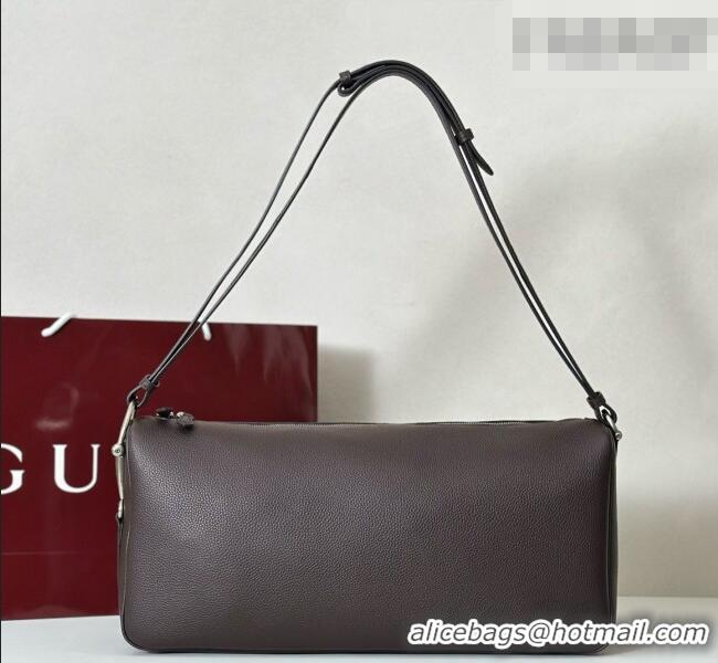 Best Price Gucci Men's Half Horsebit crossbody bag in Leather 862810 Brown 2026