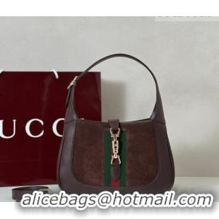 Best Price Gucci Jackie 1961 medium bag in Suede and Leather 820415 Brown 2026