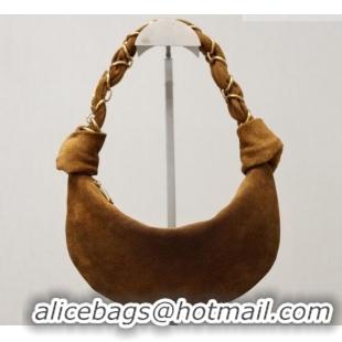 Grade Design Saint Laurent Amalia Mini Hobo Bag in Suede 862558 Caramel Cognac Brown 2026