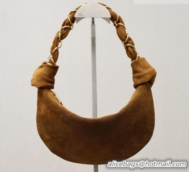 Grade Design Saint Laurent Amalia Mini Hobo Bag in Suede 862558 Caramel Cognac Brown 2026