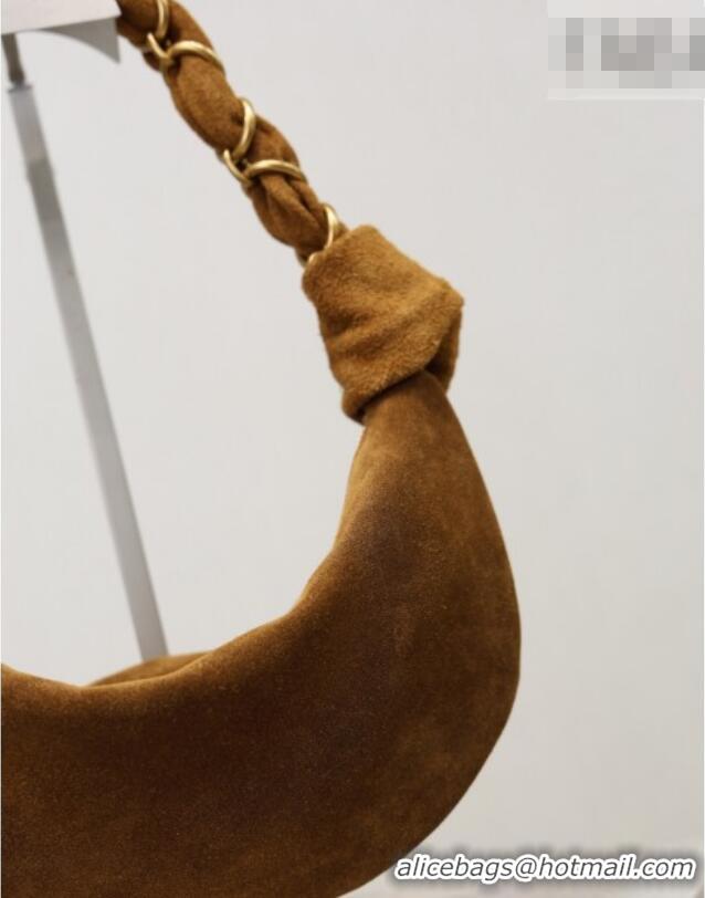 Grade Design Saint Laurent Amalia Mini Hobo Bag in Suede 862558 Caramel Cognac Brown 2026