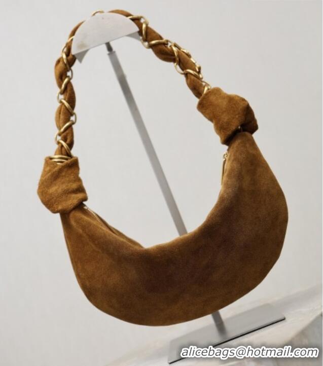 Grade Design Saint Laurent Amalia Mini Hobo Bag in Suede 862558 Caramel Cognac Brown 2026