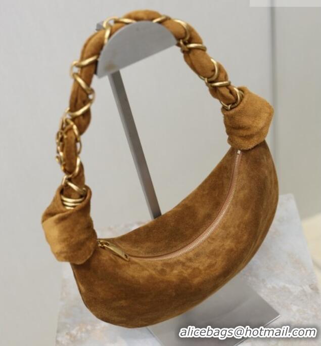 Grade Design Saint Laurent Amalia Mini Hobo Bag in Suede 862558 Caramel Cognac Brown 2026