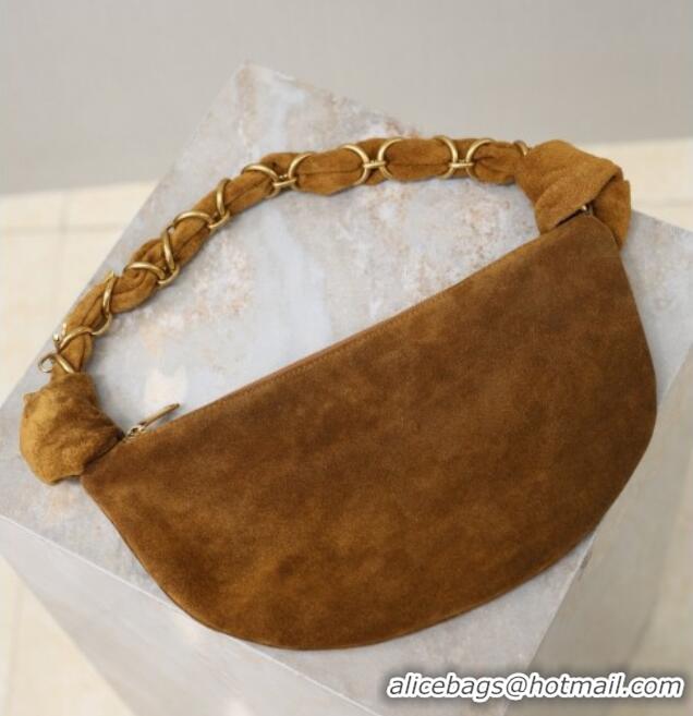 Grade Design Saint Laurent Amalia Mini Hobo Bag in Suede 862558 Caramel Cognac Brown 2026