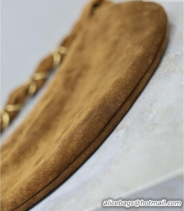 Grade Design Saint Laurent Amalia Mini Hobo Bag in Suede 862558 Caramel Cognac Brown 2026