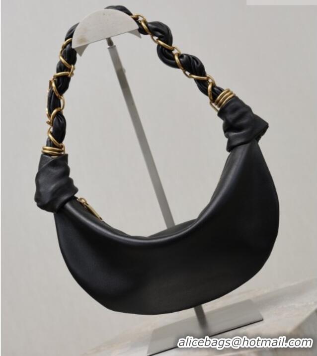 Best Price Saint Laurent Amalia Mini Hobo Bag in Calfskin Leather 862558 Black 2026