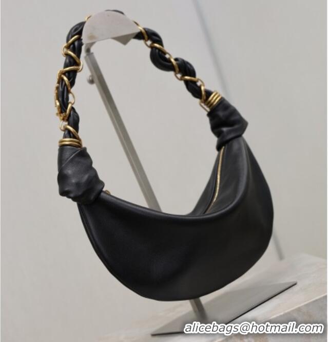 Best Price Saint Laurent Amalia Mini Hobo Bag in Calfskin Leather 862558 Black 2026