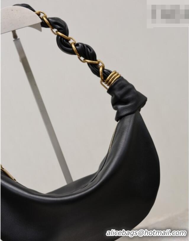 Best Price Saint Laurent Amalia Mini Hobo Bag in Calfskin Leather 862558 Black 2026