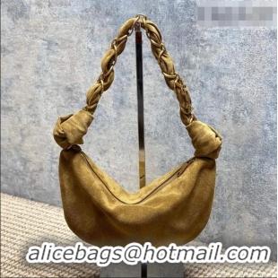 Top Grade Saint Laurent Amalia Mini Hobo Bag in Suede 862558 Golden Leaf Brown 2026
