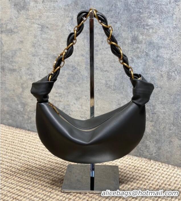 Luxury Cheap Saint Laurent Amalia Mini Hobo Bag in Calfskin Leather 862558 Grey 2026