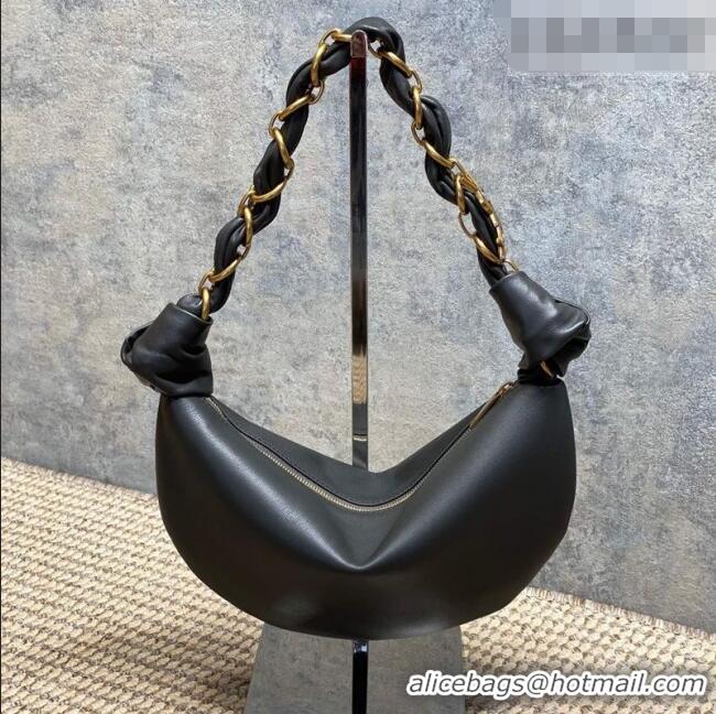 Luxury Cheap Saint Laurent Amalia Mini Hobo Bag in Calfskin Leather 862558 Grey 2026