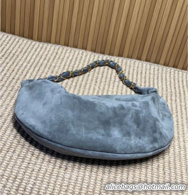 Pretty Style Saint Laurent Amalia Hobo Bag in Suede 862210 Grey 2026