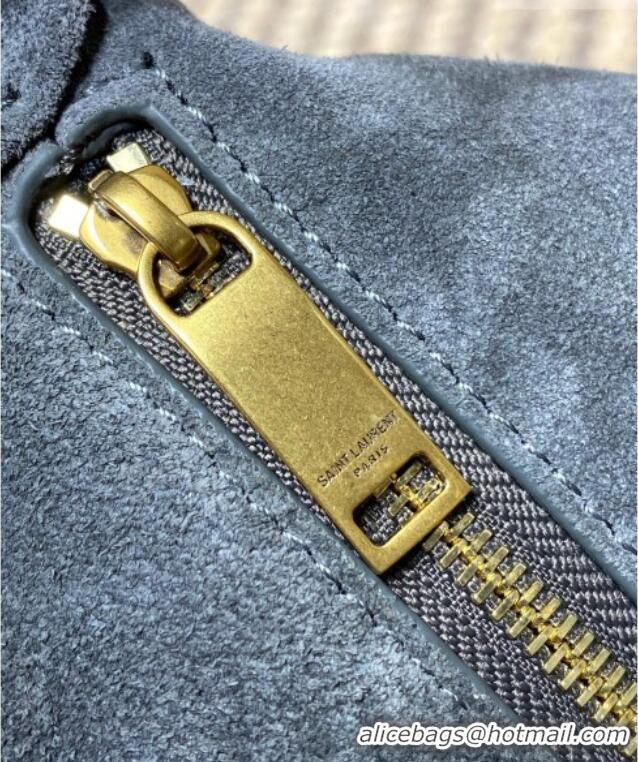 Pretty Style Saint Laurent Amalia Hobo Bag in Suede 862210 Grey 2026