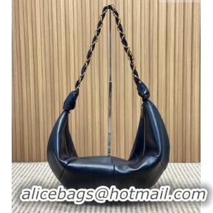 Promotional Saint Laurent Amalia Hobo Bag in Calfskin Leather 862210 Black 2026