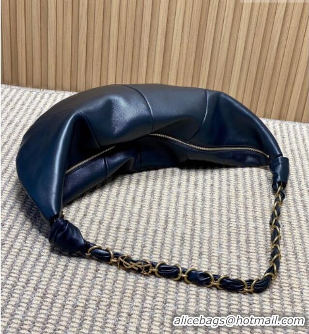 Promotional Saint Laurent Amalia Hobo Bag in Calfskin Leather 862210 Black 2026