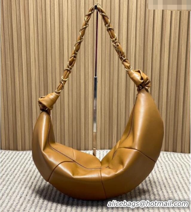 Buy Fashionable Saint Laurent Amalia Hobo Bag in Calfskin Leather 862210 Caramel Brown 2026