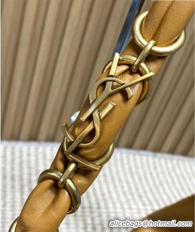 Buy Fashionable Saint Laurent Amalia Hobo Bag in Calfskin Leather 862210 Caramel Brown 2026