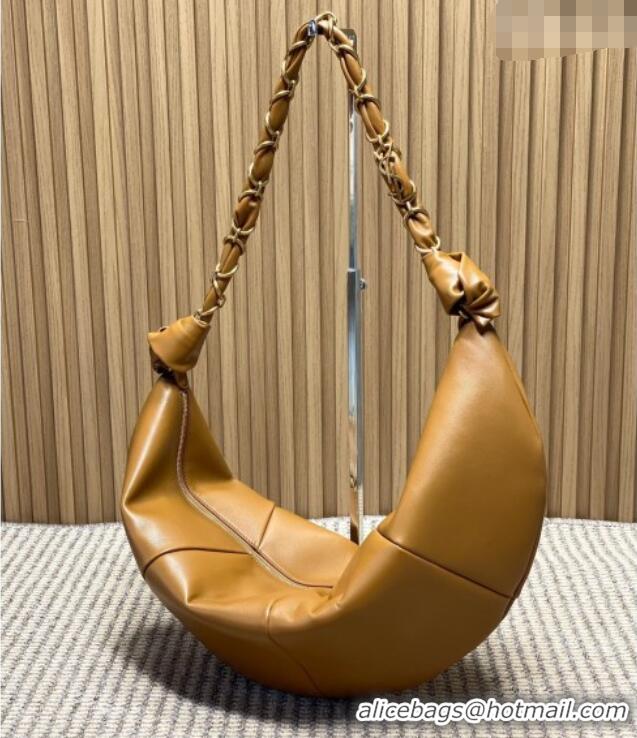 Buy Fashionable Saint Laurent Amalia Hobo Bag in Calfskin Leather 862210 Caramel Brown 2026
