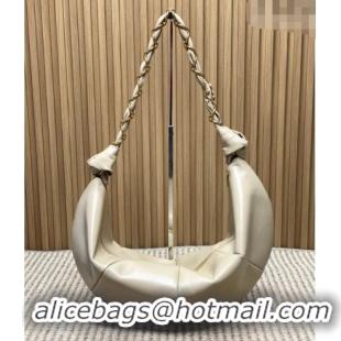 Luxury Cheap Saint Laurent Amalia Hobo Bag in Calfskin Leather 862210 Apricot 2026