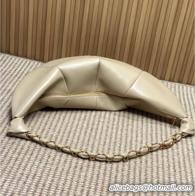 Luxury Cheap Saint Laurent Amalia Hobo Bag in Calfskin Leather 862210 Apricot 2026