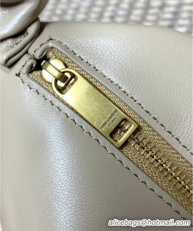 Luxury Cheap Saint Laurent Amalia Hobo Bag in Calfskin Leather 862210 Apricot 2026