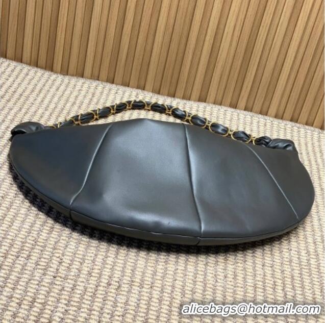 Best Design Saint Laurent Amalia Hobo Bag in Calfskin Leather 862210 Grey 2026