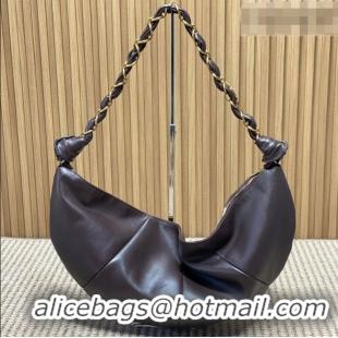 Fashion Discount Saint Laurent Amalia Hobo Bag in Calfskin Leather 862210 Coffee Brown 2026