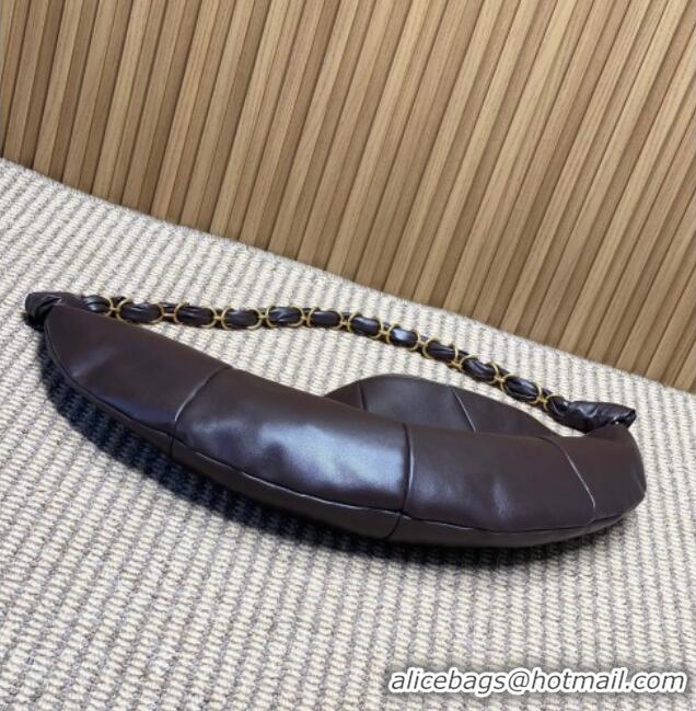 Fashion Discount Saint Laurent Amalia Hobo Bag in Calfskin Leather 862210 Coffee Brown 2026