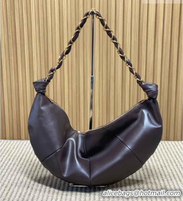 Fashion Discount Saint Laurent Amalia Hobo Bag in Calfskin Leather 862210 Coffee Brown 2026