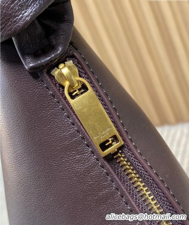 Fashion Discount Saint Laurent Amalia Hobo Bag in Calfskin Leather 862210 Coffee Brown 2026