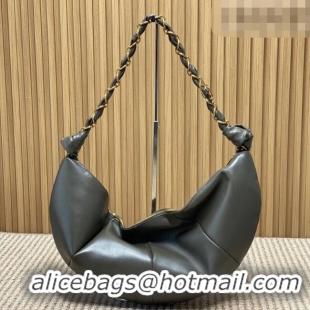Super Quality Saint Laurent Amalia Hobo Bag in Calfskin Leather 862210 Musk Green 2026