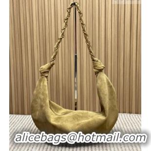 Trendy Design Saint Laurent Amalia Hobo Bag in Suede 862210 Golden Leaf Brown 2026