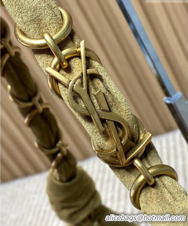 Trendy Design Saint Laurent Amalia Hobo Bag in Suede 862210 Golden Leaf Brown 2026