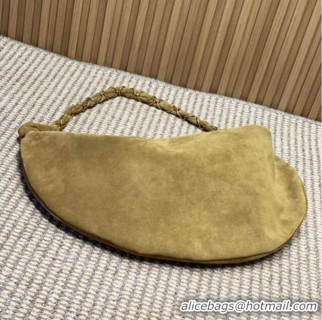 Trendy Design Saint Laurent Amalia Hobo Bag in Suede 862210 Golden Leaf Brown 2026