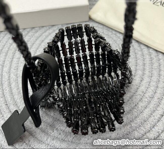 Top Design Saint Laurent Micro Evening Bag in Crystals 788380 Black 2026