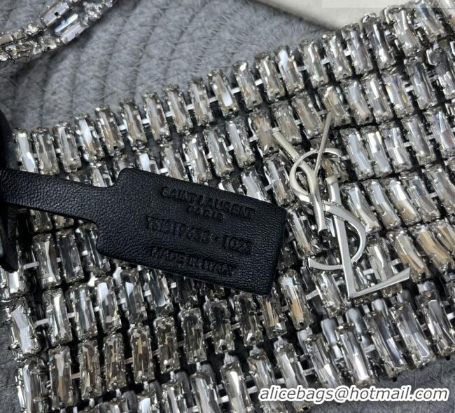Top Quality Saint Laurent Evening Bag in Crystals 819638 Silver-Tone 2026